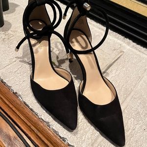 Nine West Suede Heel with Ankle Strap